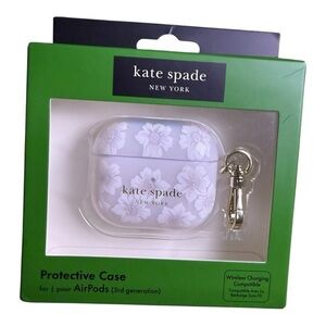 Kate Spade New York Lavender Floral AirPods Case 3rd Gen Protective Designer
